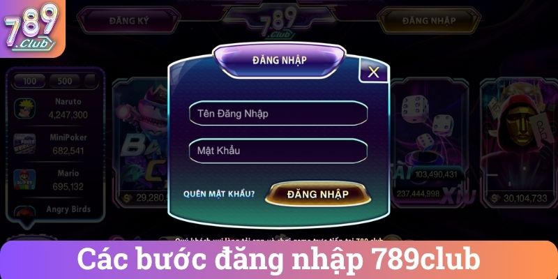 Cac buoc dang nhap 789club Các bước đăng nhập 789club
